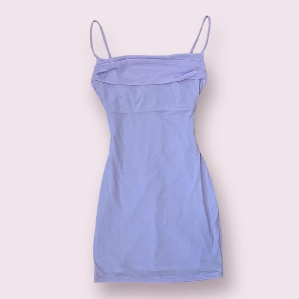 Hello Molly Cowl Neck Mesh Mini Dress